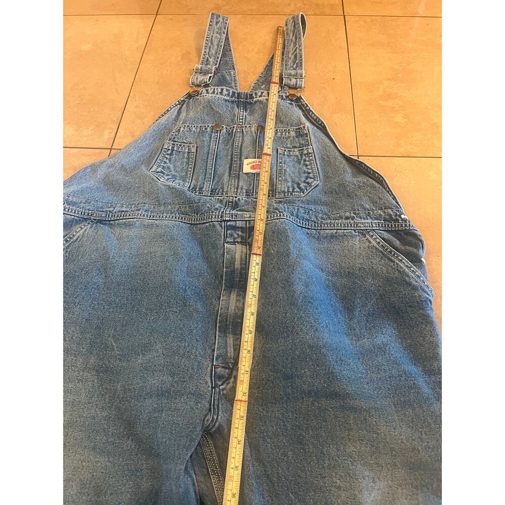 Round House Blue Jean Overalls Men 46x30 USA Western Chore Barn Cowboy Work - Picture 5 of 10